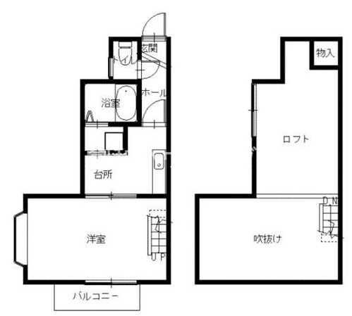 フレンドリー弐番館の物件間取画像